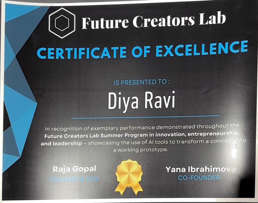 Future Creators Lab Certificate